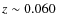 $z\sim0.060$