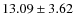 $13.09 \pm3.62$