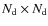 $N_{\rm d}\times N_{\rm d}$
