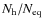 $N_{\rm h}/N_{\rm eq}$