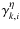 $\gamma_{k,i}^{\eta}$