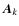 $\vec{A}_k$