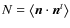 $N=\left\langle \vec{n}\cdot \vec{n}^t\right\rangle$