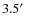 $3.5\hbox{$^\prime$ }$