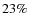 $23\%$