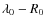 $\lambda _0-R_0$
