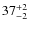 $37^{\rm +2}_{-2}$