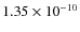 $1.35\times 10^{-10}$