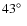 $43\hbox{$^\circ$ }$