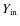 $Y_{\rm in}$