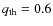 $q_{\rm
th}=0.6$
