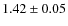$1.42\pm0.05$