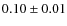 $0.10 \pm 0.01$