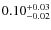$0.10_{-0.02}^{\rm +0.03}$