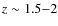 $z\sim 1.5{-}2$