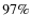 $97\%$