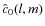$\hat c_{0}(l,m)$