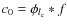 $c_0 = \phi_{l_{\rm c}} * f$