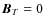 ${\vec B}_{T}=0$