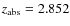 $z_{\rm abs}=2.852$