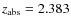 $z_{\rm abs}=2.383$