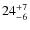 $24^{\rm +7}_{-6}$