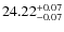 $24.22^{\rm + 0.07}_{- 0.07}$