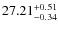 $27.21^{\rm + 0.51}_{- 0.34}$