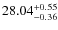 $28.04^{\rm + 0.55}_{- 0.36}$