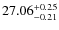 $27.06^{\rm + 0.25}_{- 0.21}$