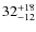 $32^{\rm +18}_{-12}$