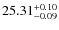 $25.31^{\rm + 0.10}_{- 0.09}$