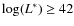$\log(L^*)\geq 42$