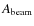 $A_{\rm beam}$