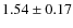 $1.54 \pm 0.17$