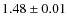 $1.48\pm0.01$