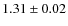 $1.31\pm0.02$