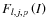 $F_{l,j,p}\left (I\right )$