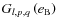 $G_{l,p,q}\left(e_{\rm B}\right)$
