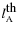 $l_{\rm A}^{\mbox{th}}$