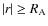 $\vert r\vert \ge R_{\rm A}$