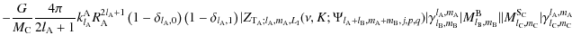 $\displaystyle -\frac{G}{M_{\rm C}}\frac{4\pi}{2l_{\rm A}+1}k_{l_{\rm A}}^{\rm A...
...}}_{l_{\rm C},m_{\rm C}}\vert\gamma_{l_{\rm C},m_{\rm C}}^{l_{\rm A},m_{\rm A}}$