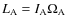 $L_{\rm A}=I_{\rm A}\Omega_{\rm A}$