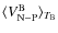 $\langle V^{\rm B}_{\rm N-P}\rangle_{T_{\rm B}}$