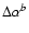 $\Delta\alpha^b$