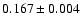 $0.167\pm0.004$