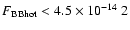 $F_{\rm BBhot}<4.5\times10^{-14}~\ergscm2$