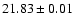 $21.83\pm0.01$