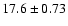 $17.6\pm0.73$