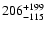 $\rm 206^{+199}_{-115}$